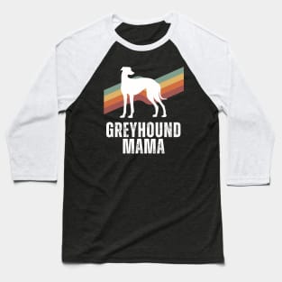 Greyhound Mama Retro Baseball T-Shirt